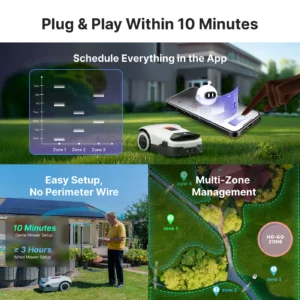 AnthBot Genie 1000 robotizētais zāles pļāvējs bez perimetra vada - Image 3