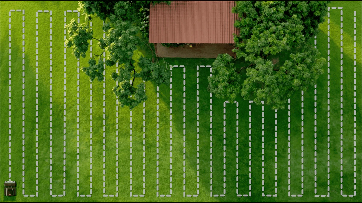 LyMow pļaušanas virzieni